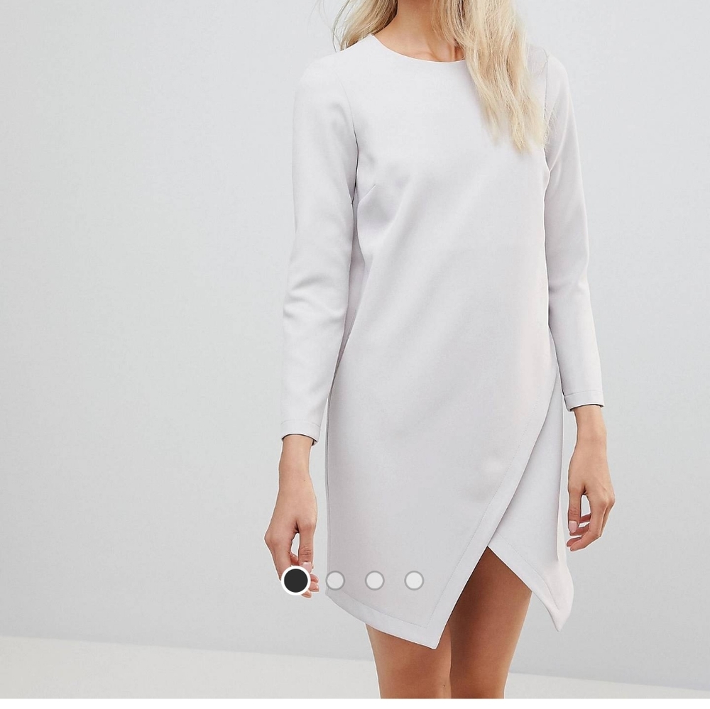 NWT Asos Pointed Tulip Hem Shift Dress